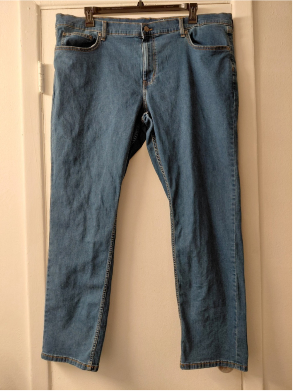 Men's George Regular Fit 40x32 Jeans Straight Leg Mid Wash